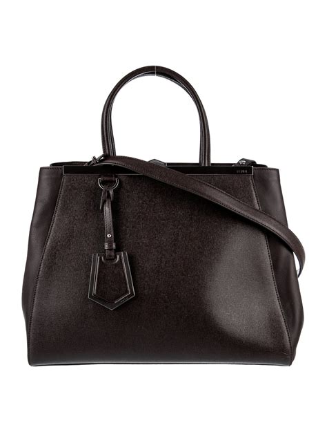 fendi 2jours medium tote black|farfetch fendi bag.